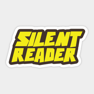 Silent Reader Sticker